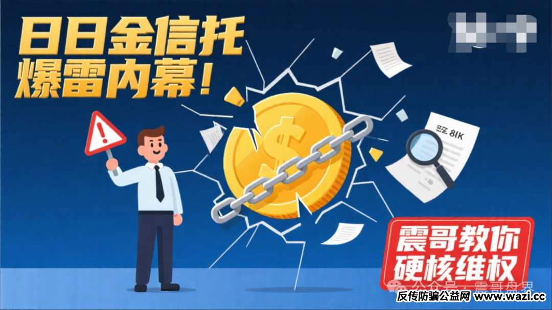 【日日金信托】爆雷内幕！操盘手圈钱过亿，震哥教你硬核维权！