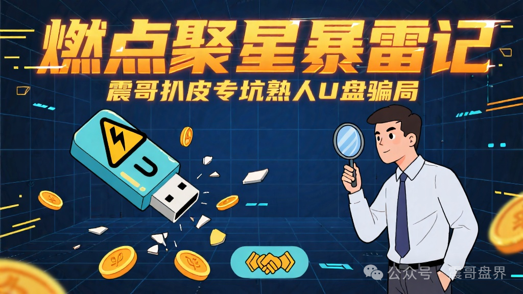 《燃点聚星暴雷记》：震哥带你扒皮这个专坑熟人的U盘骗局