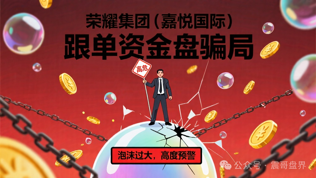 【荣耀集团（嘉悦国际）】跟单资金盘骗局，泡沫过大，高度预警！