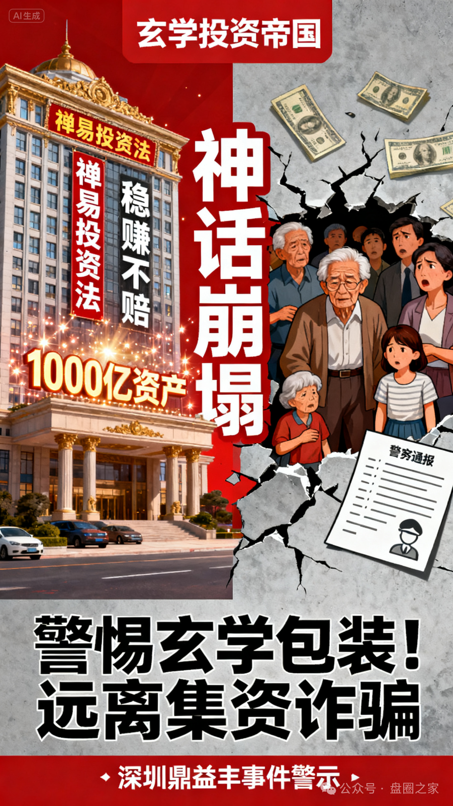 【深圳鼎益丰】暴雷：一场用 “玄学” 包装的千亿骗局，50 万投资者血本无归！
