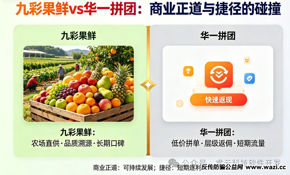 同拼不同命：九彩果鲜“暴雷”跑路，华一拼团凭啥稳坐钓鱼台？