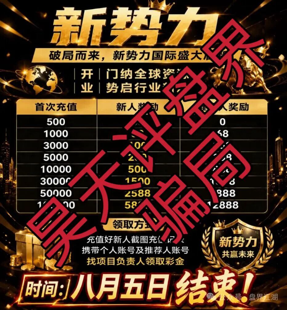 新势力国际app非法网络彩票骗局,15天内带单必爆仓收割,速度撤离!