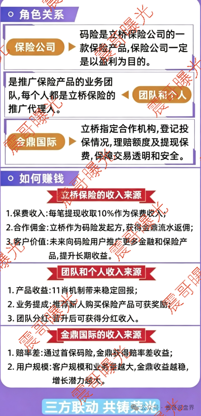 【立桥码险/金鼎国际】资金盘骗局,套牌立桥保险,远离杀猪盘诈骗!