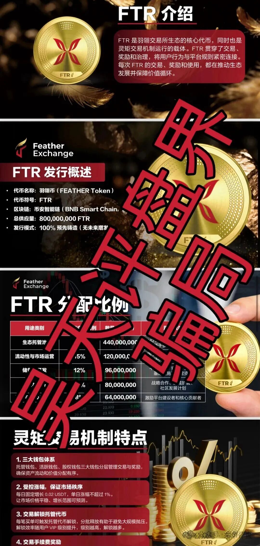 资金盘骗局【羽翎交易所】已经不能提现,会员资金全部强制被换“FTR”空气币
