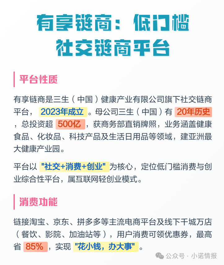 拆解 “三生中国”挂靠项目“有享链商” 骗局：披着区块链外衣拉人头，198
