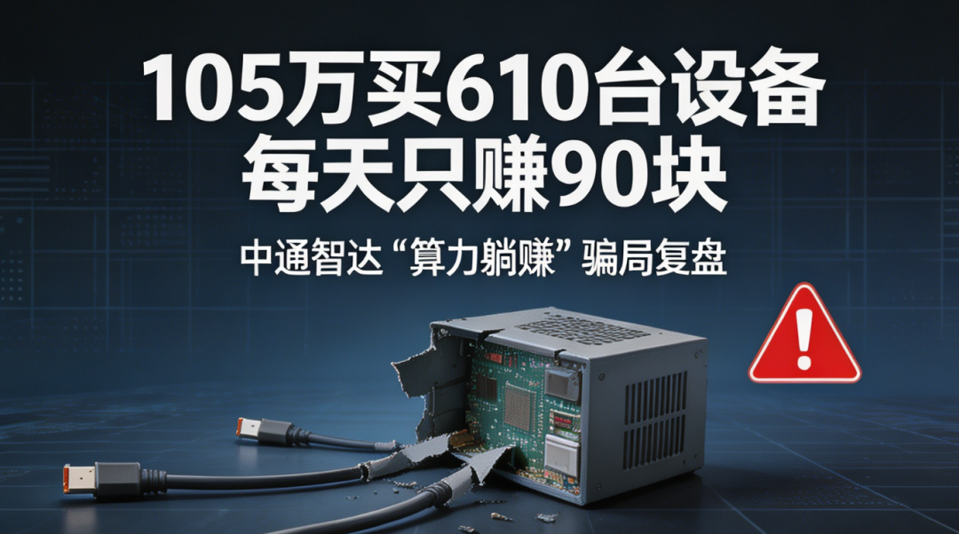 中通智达崩盘实录——从“算力托管”到二次收割！